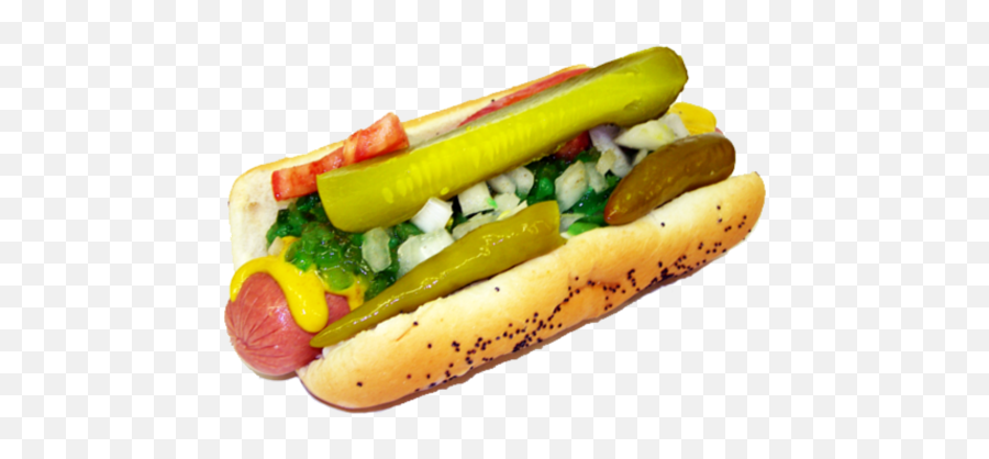 Hot Dog Png Image - On A Chicago Dog,Transparent Hot Dog