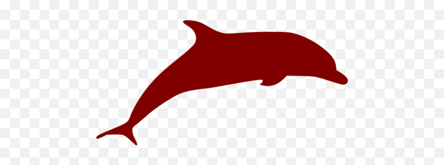 Maroon Dolphin 3 Icon - Common Bottlenose Dolphin Png,Dolphin Icon
