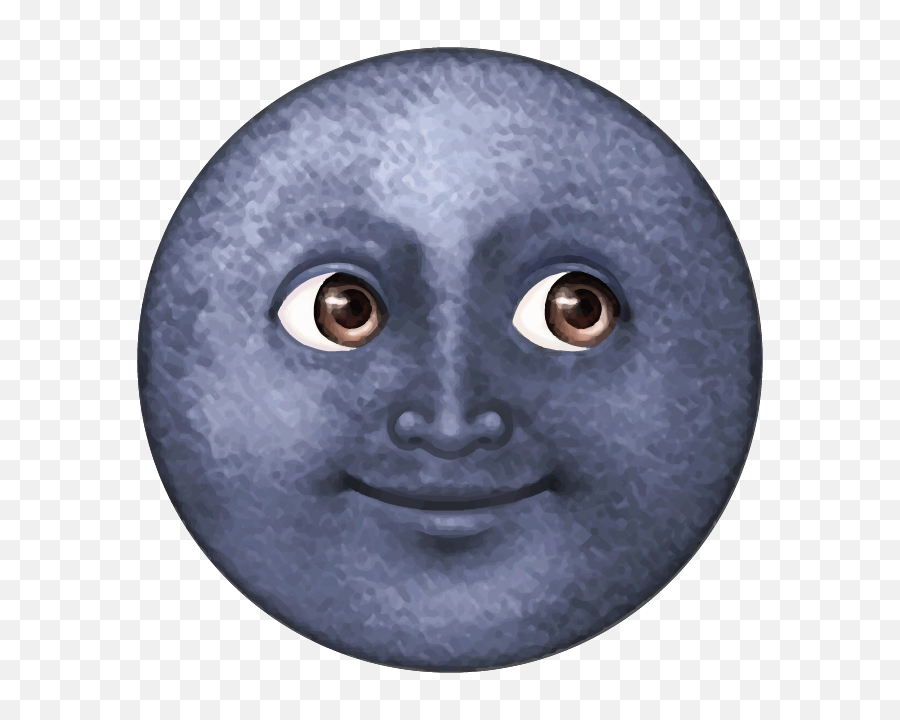 Download Dark Blue Moon Emoji - Emoji Moon Png,Moon Emoji Png