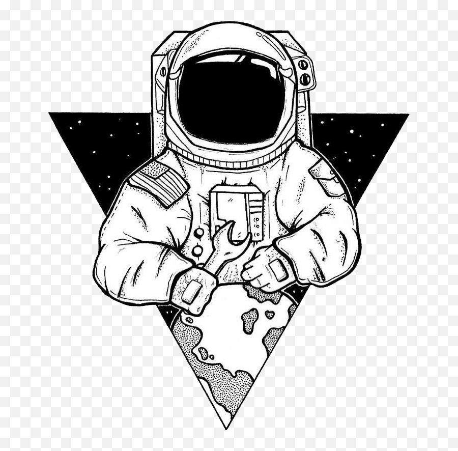 Artwork Transparent Background - Astronaut Drawings Png,Astronaut Transparent