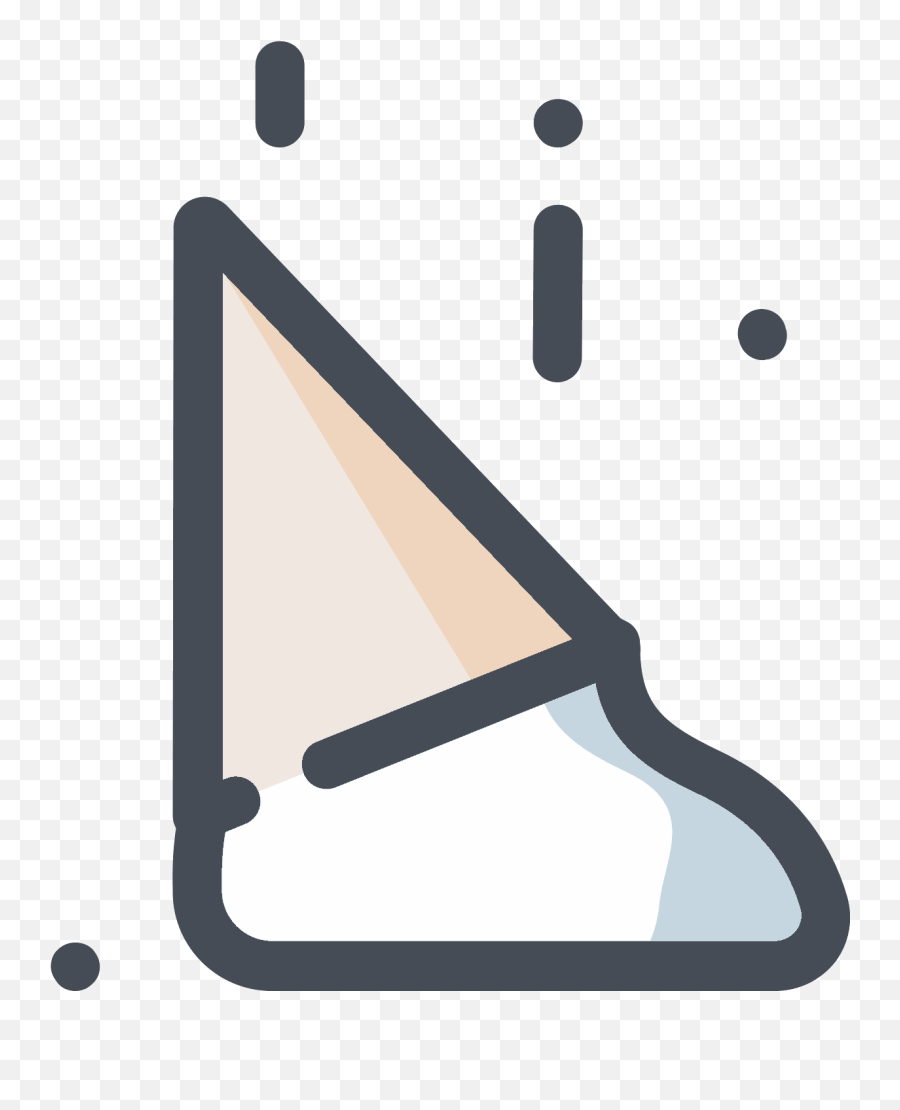 Fallen Ice Cream Cone Icon - Dot Png,Ice Cream Cone Icon