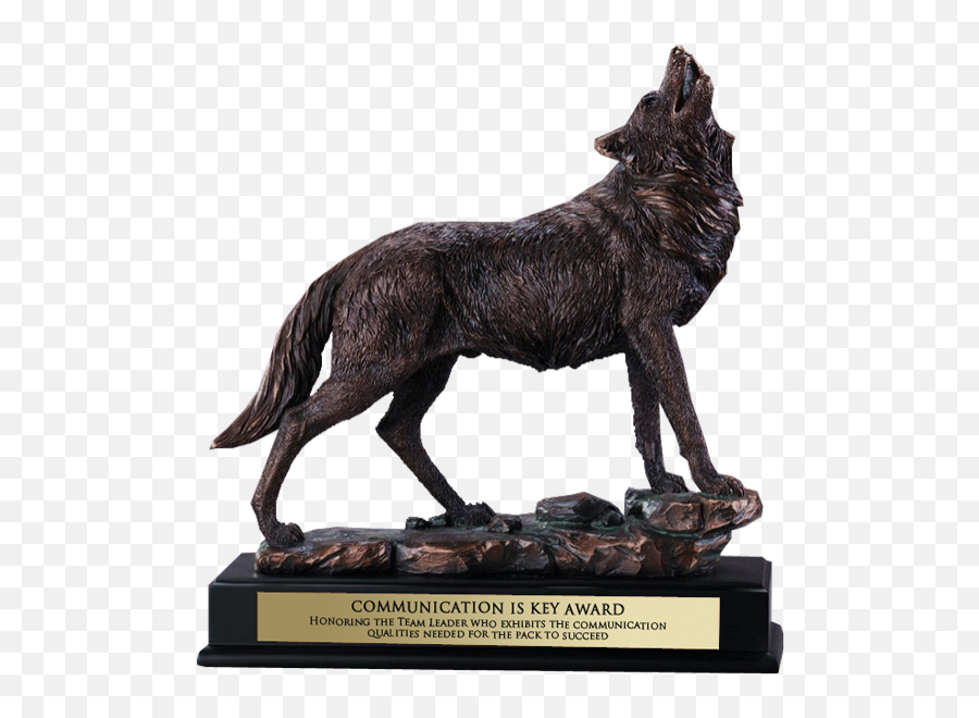 Bronze Wolf Award Statue - Animal Figure Png,Howling Wolf Icon
