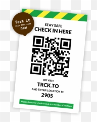 Trckto - secure guest check in for Track and Trace Scan Me Gift Png