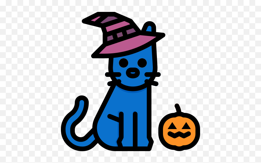 Cat - Free Animals Icons Costume Hat Png,Cute Witch Icon