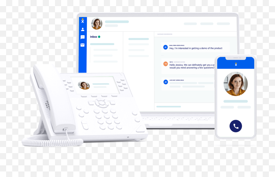 Inbound Call Center Solutions By Nextiva Starts - Office Equipment Png,Desk Phone Icon