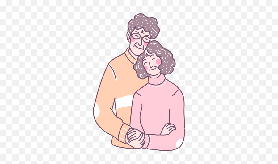 Grandpa Icon - Download In Colored Outline Style Hug Png,Grandpa Icon