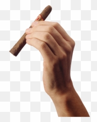Drink Clipart Hand Holding - Cigar Png