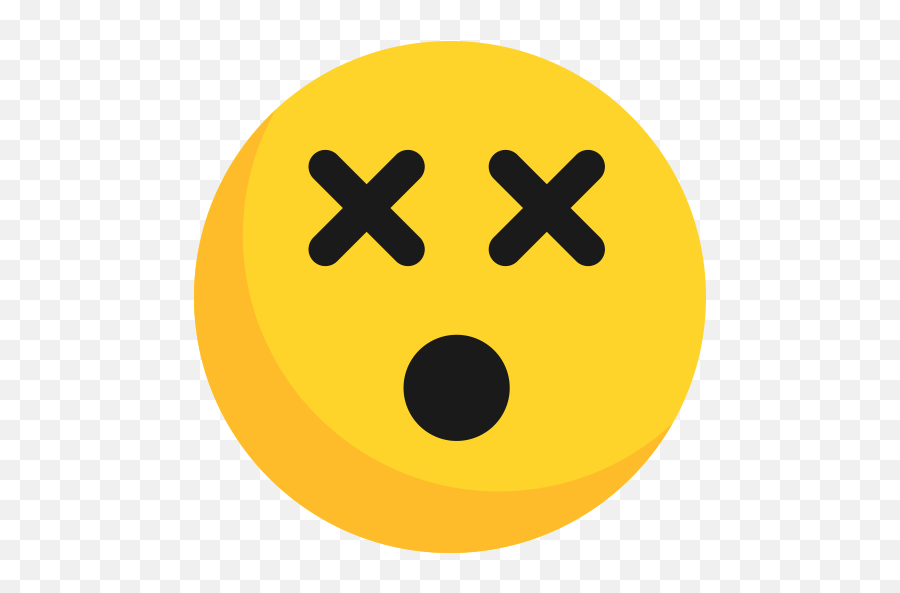 Blank Dead Emoticon Icon - Transparent Background Dead Emoji Png,Laughing Emoji Transparent Background