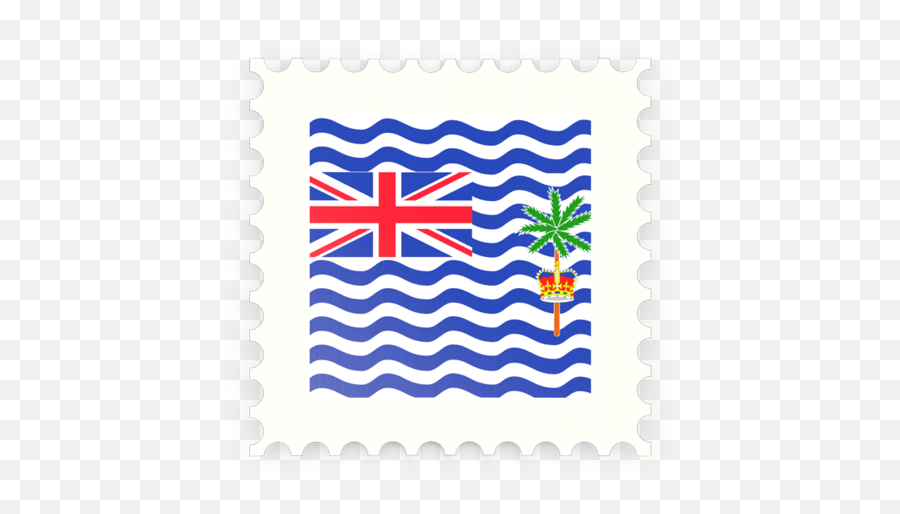 Postage Stamp Icon Illustration Of Flag British Indian - British Indian Ocean Territory Flag Png,Dependency Icon