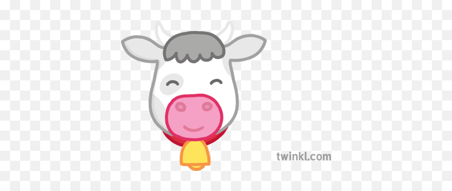 Cow Face Cute Animalsemoji Story Book - Cartoon Png,Cow Emoji Png