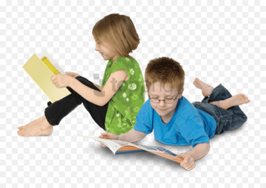 Children Reading Png Image With Tran 444723 - Png Children Reading Png,Children Transparent Background