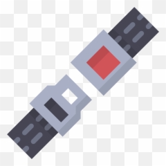Icon Of A Seat Belt - Cartoon Png Transparent