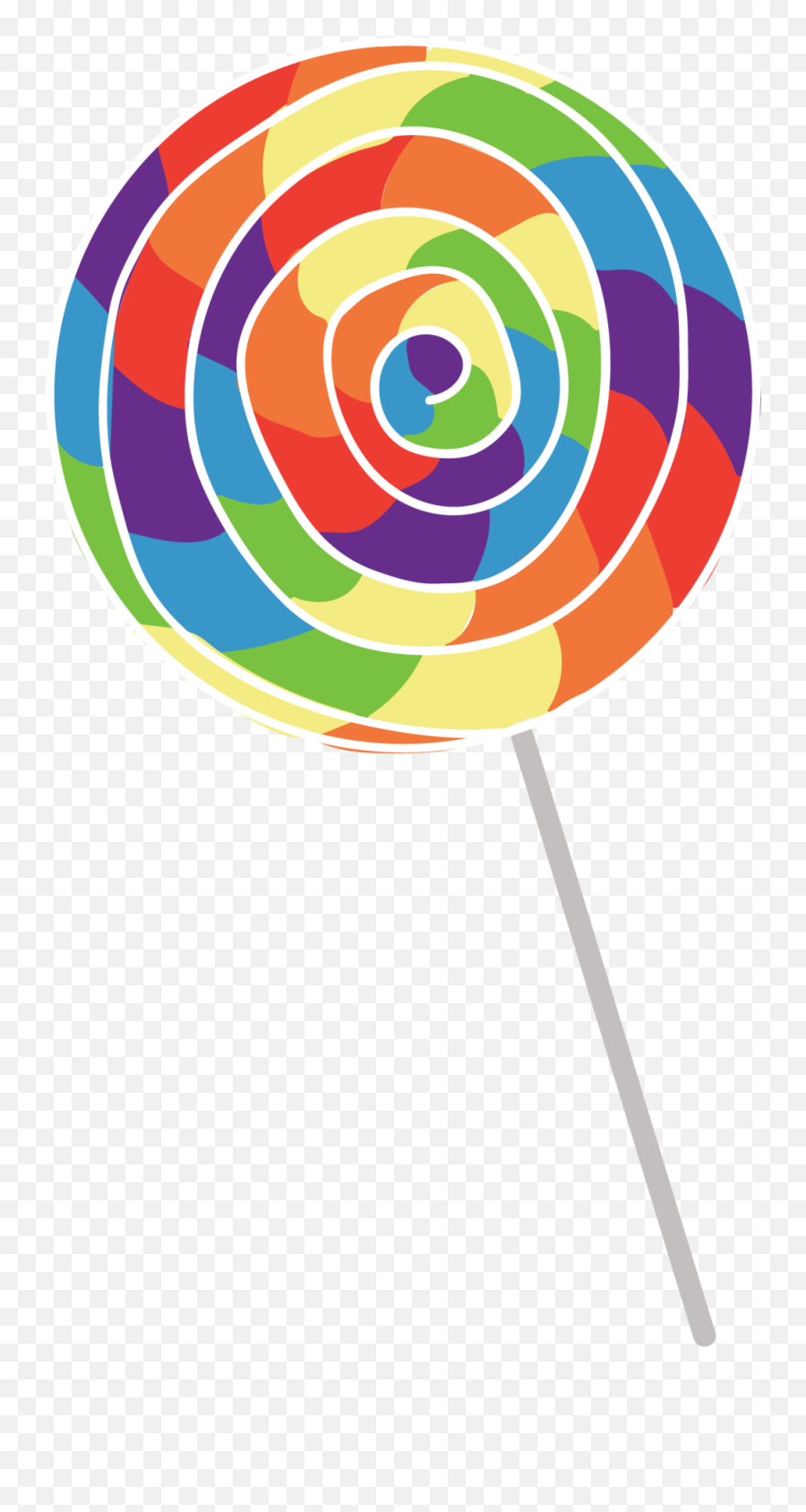 Download Rainbow Lollildpi - Circle Png Image With No Rainbow Lollipop Clipart,Rainbow Circle Png