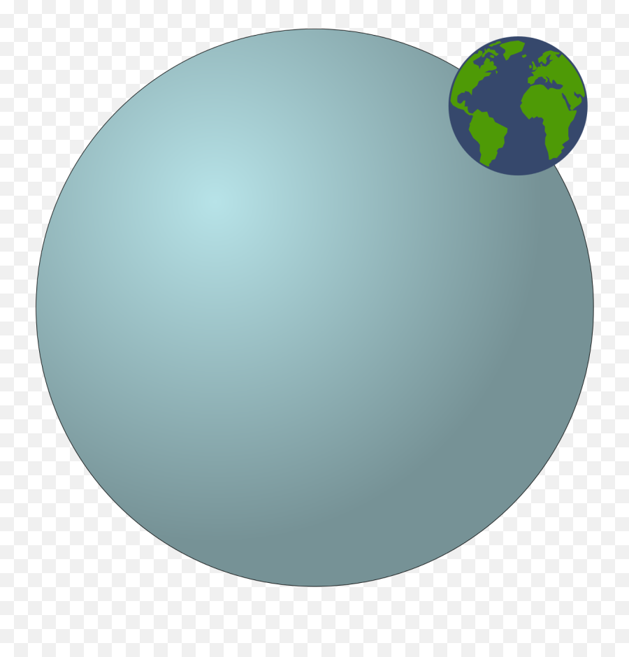 Fileearth Uranus Comparision Vectorsvg - Wikimedia Commons Hole In The Wall Gang Png,Globe Vector Png