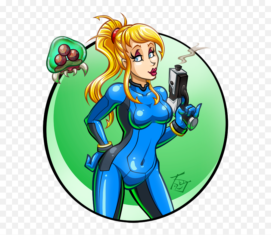 Pinup Fanart Samus Aran U2013 Hooksnfangs - Samus Aran Png,Samus Aran Png