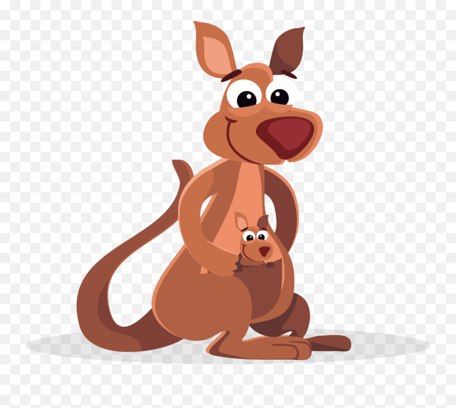 Download Hd Kangaroo Clipart Cartoon - Kangaroo Cartoon Transparent Background Kangaroo Cartoon Transparent Png,Kangaroo Transparent