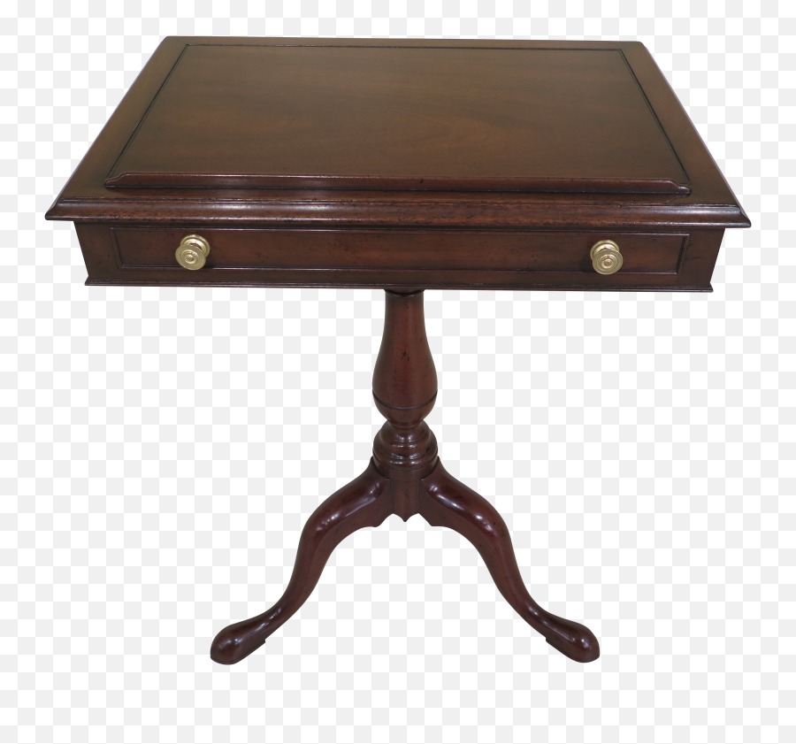 1980s Vintage Kittinger Mahogany Book Stand Pedestal Table - Coffee Table Png,Pedestal Png