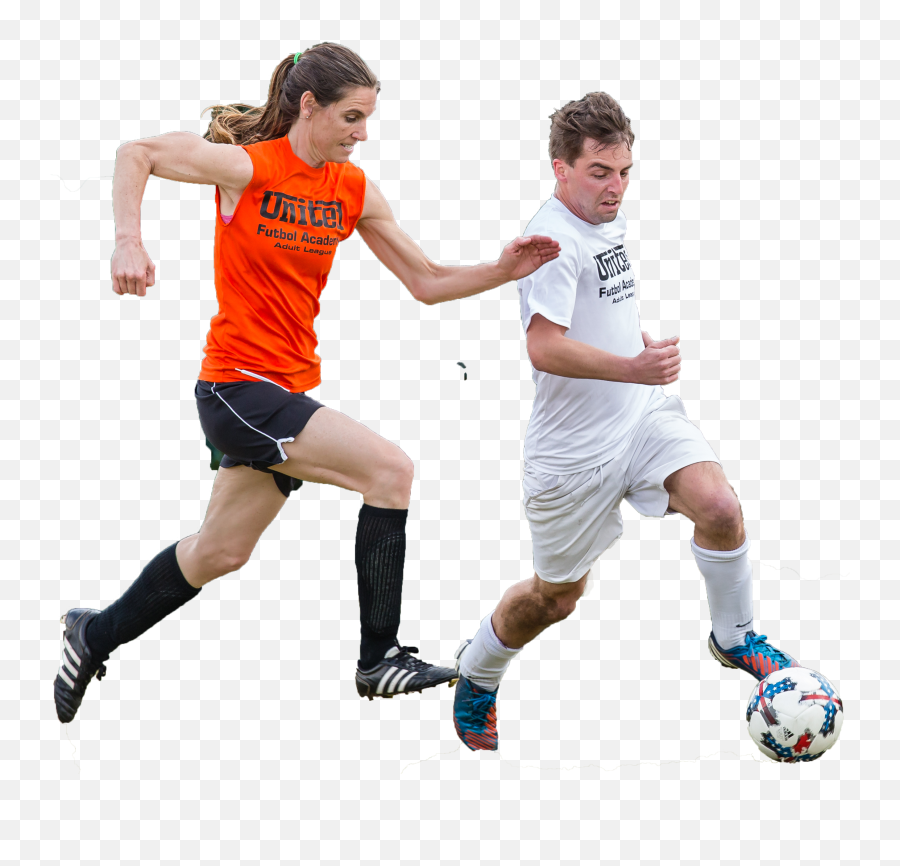 Adult League United Futbol Academy - Man And Woman Soccer Png,Soccer Player Png