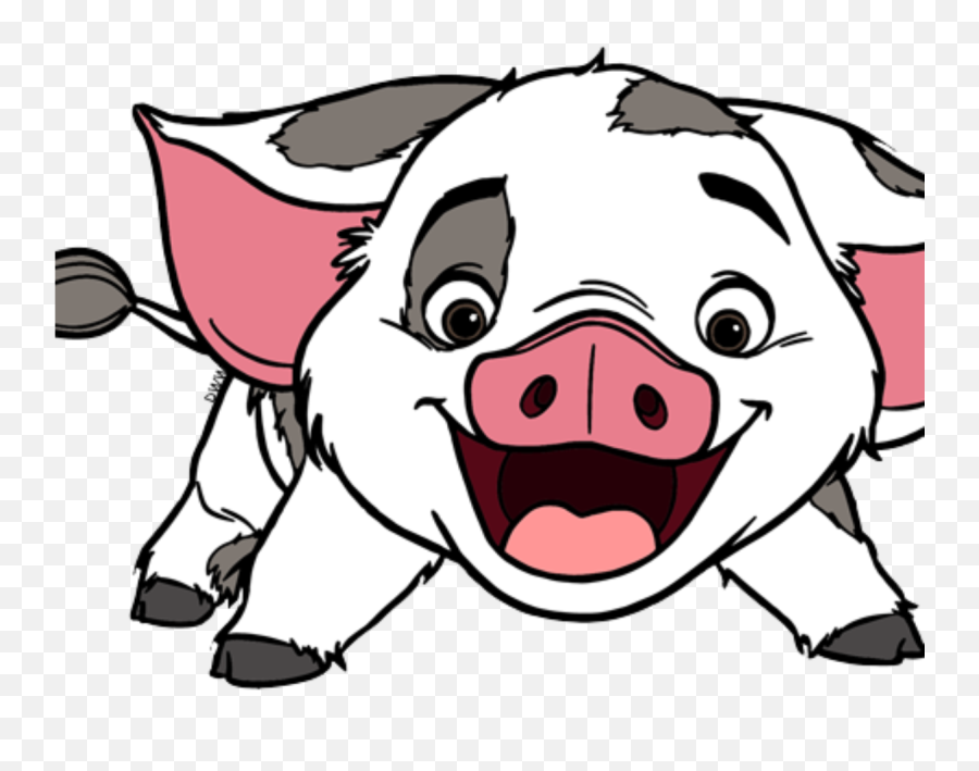 Moana Porco Png - Pig From Moana With Its Mouth Open,Baby Moana Png