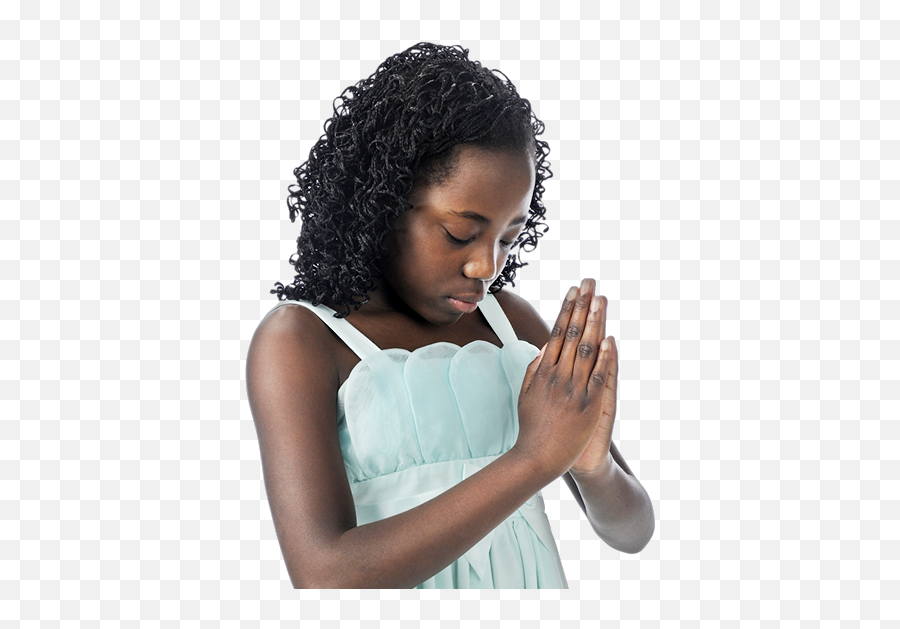 Download Women Praying Png - Kid Praying Png Png Image With Black Young Woman Png,Praying Png