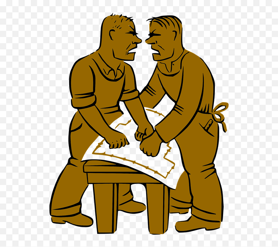 Co - Workers Argument Argue Free Vector Graphic On Pixabay Two People Yelling At Each Other Clipart Png,Yelling Png