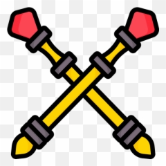 Scepter Icon Of Colored Outline Style - Available In Svg Drawing Gold Rush Cartoon Png,Scepter Png