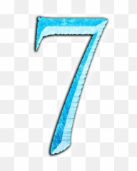 Frozen 7 Png 3 Image - Number 7 Frozen Png,Number 7 Png