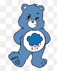 Grumpy Bear - 1982 Care Bear Tattoos Grumpy Care Bear Grumpy Bear Care Bear Png,Grumpy Png