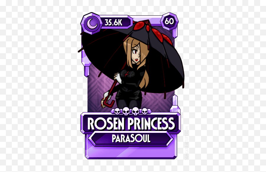 Parasoul As Rachel Alucard From Blazblue Sgmfanpallettes - Percival King Epithet Erased Png,Alucard Png