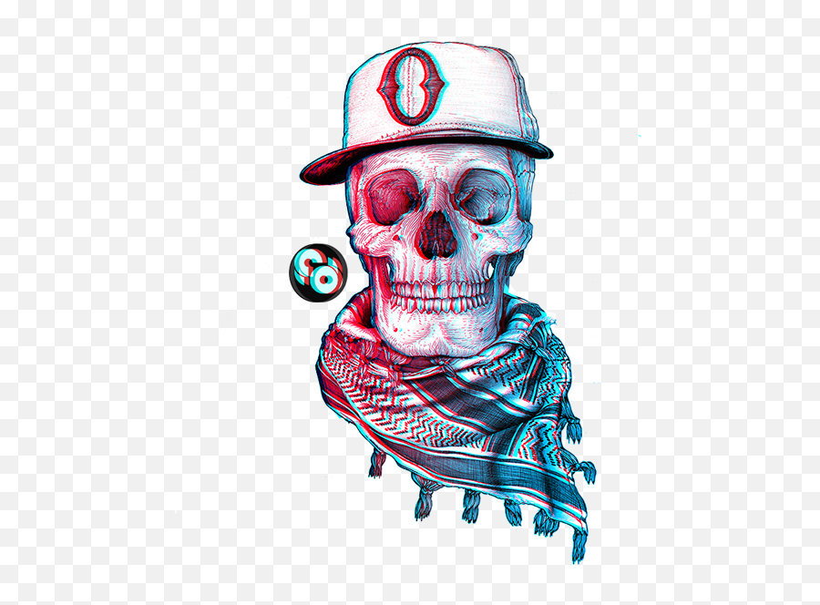 Retro Skull Transparent Png - Obey Skull,3d Skull Png