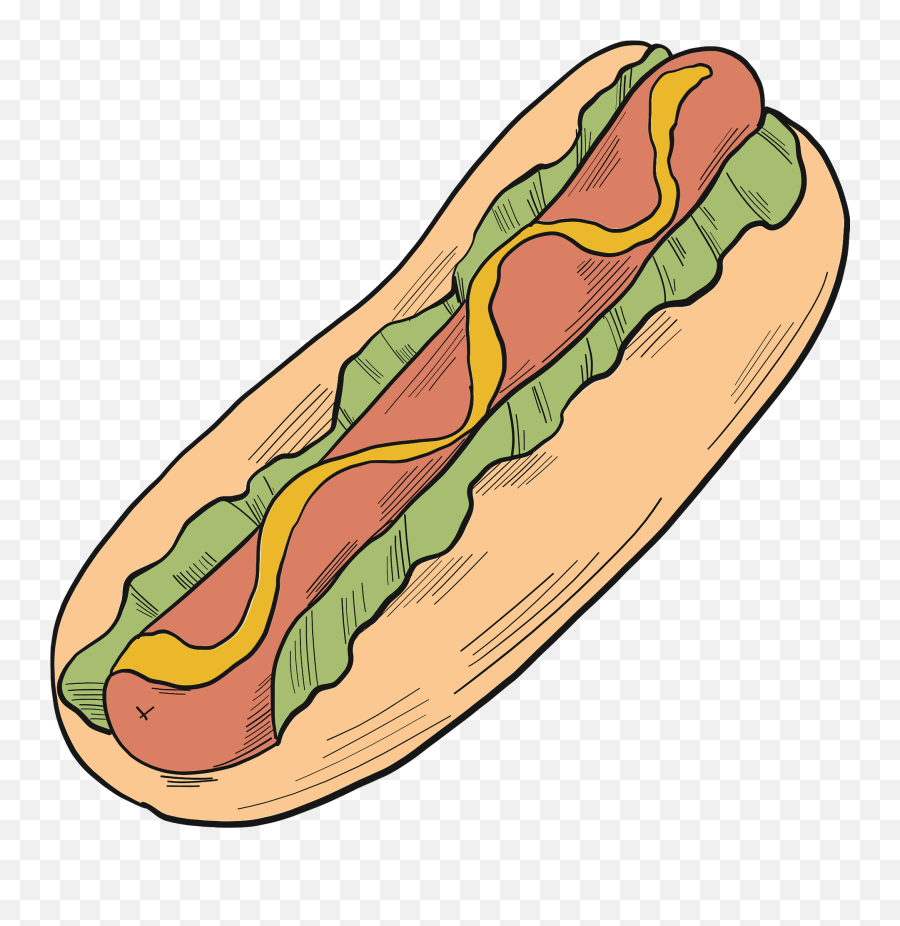 Hot Dog Clipart - Dodger Dog Png,Hot Dog Clipart Png