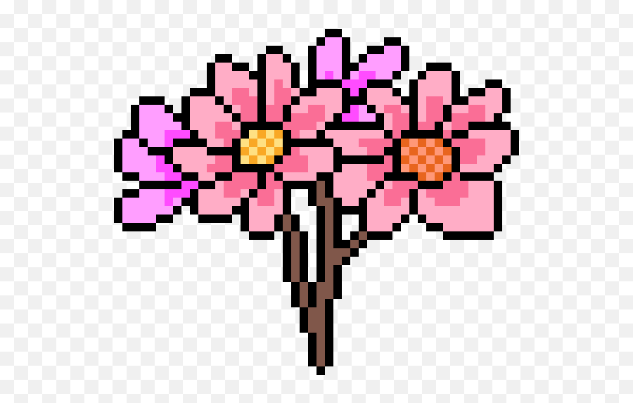 Flowers Pixel Art Clipart - Victoria Png,Pixel Flower Png