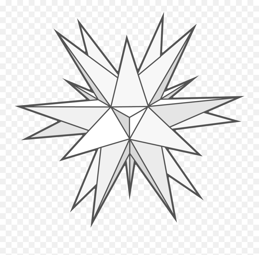 Moravian Star Pattern Free Png - Moravian Star Drawing,Star Pattern Png