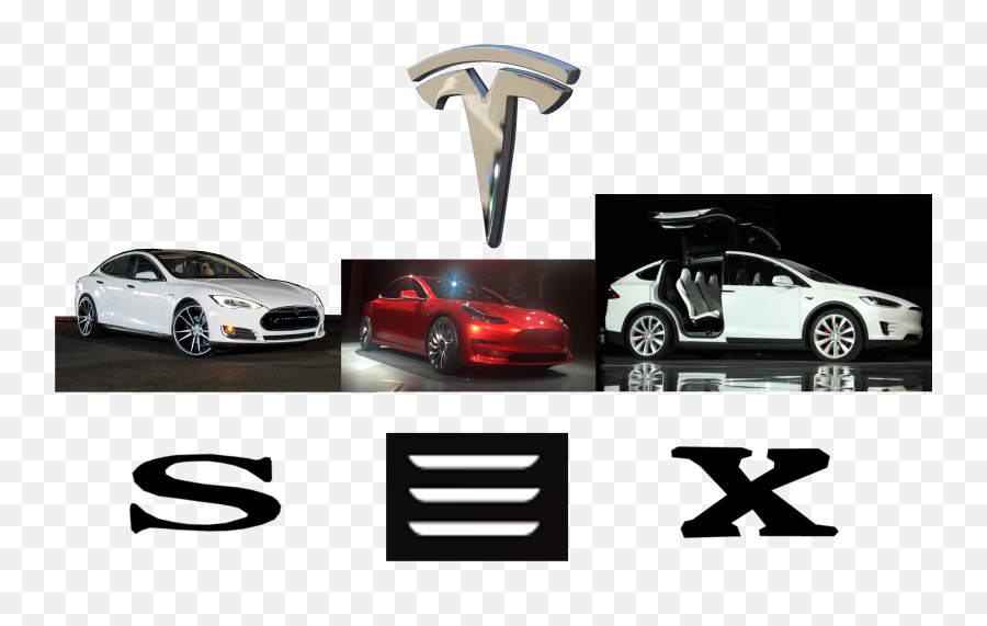 Tesla Model S 3 X - Tesla Model S 3 And X Png,Tesla Model 3 Png