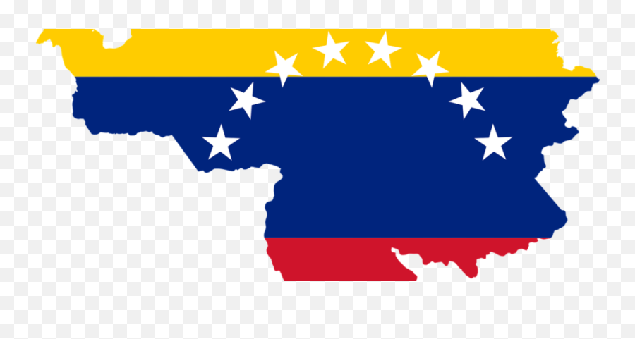 Venezuela Country Map Flag Clipart - Venezuela Flag On Country Transparent Background Png,Venezuela Flag Png