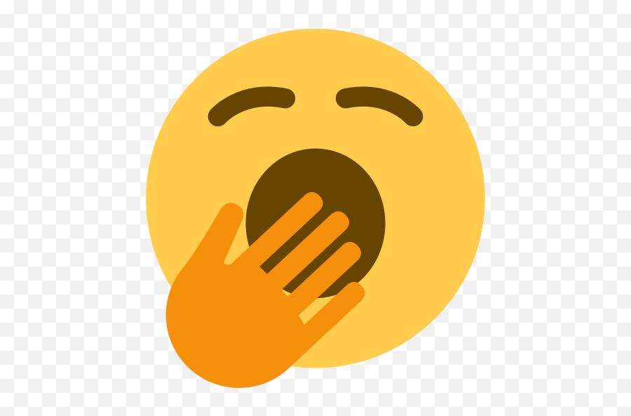 Yawning Face Emoji - Emoji Menguap Png,Party Popper Emoji Png