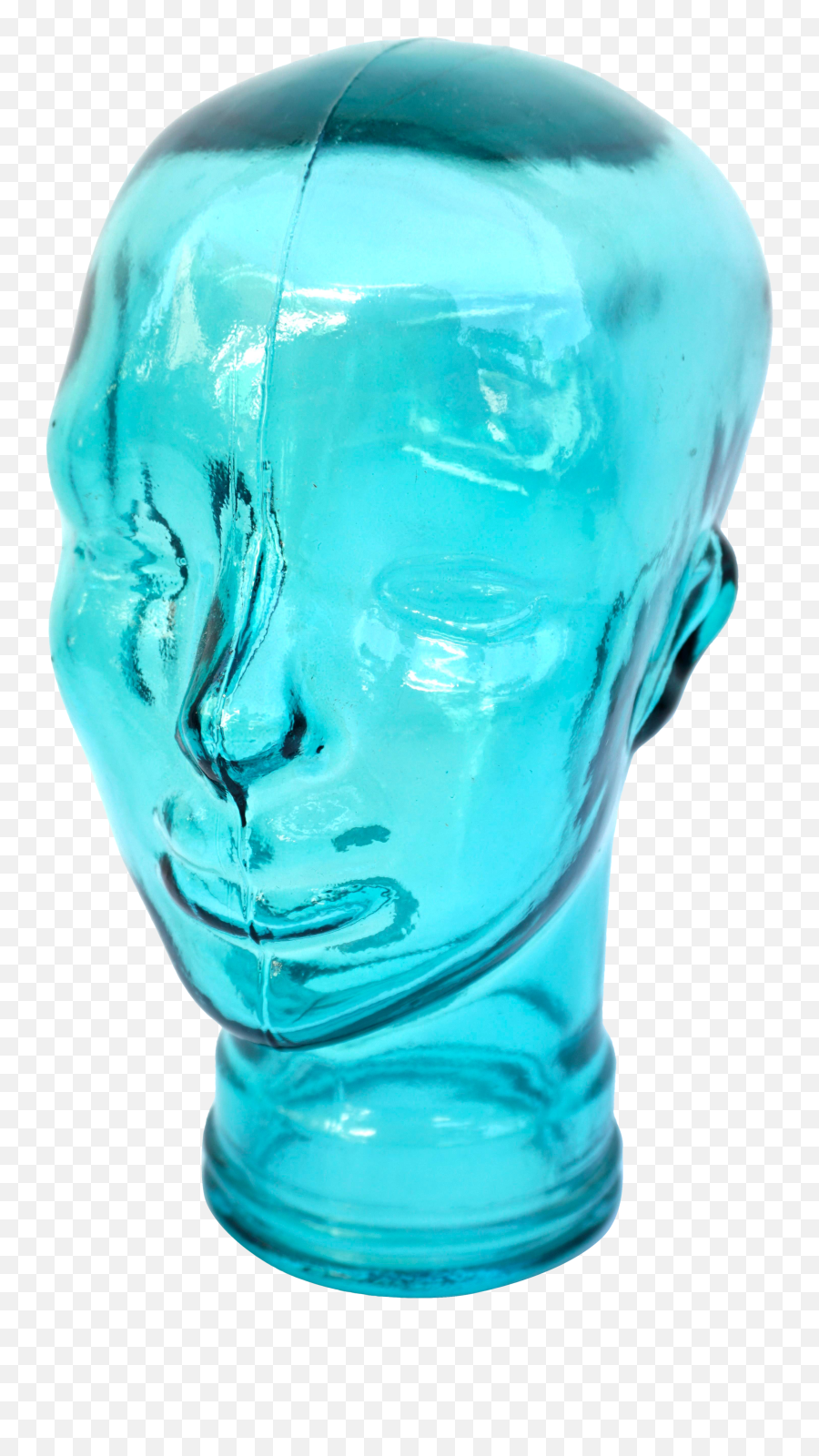 Turquoise Glass Mannequin Head - Bust Png,Mannequin Head Png