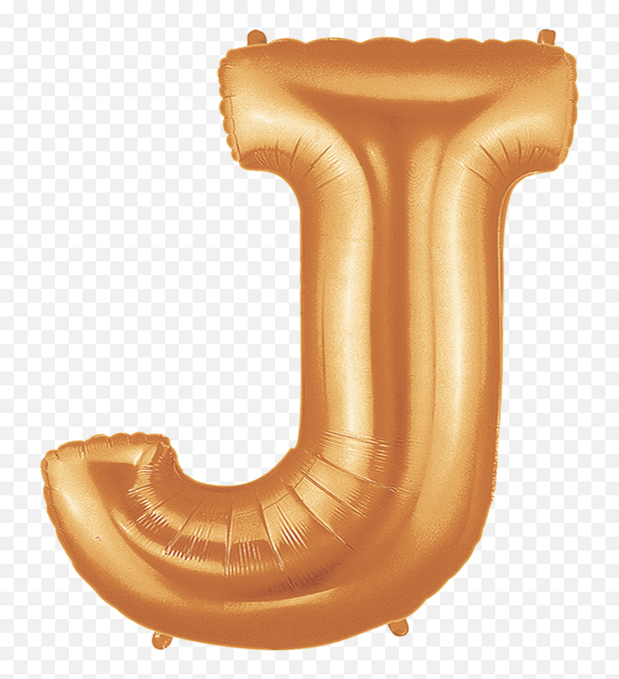 40 Gold Foil Letter - J J Balloon Letter Rose Gold Png,Letter J Png