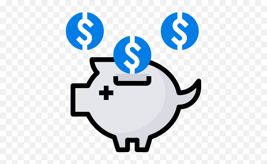 Bank Coin Deposit Money Piggy Save Free Icon Of - Language Png,Save Icon Png