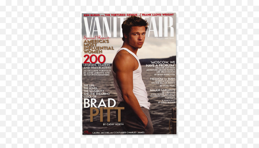 Tbt Fight Club Era Brad Pitt - Vanity Fair November 1998 Png,Fight Club Icon