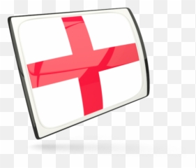 Glossy Rectangular Icon Illustration Of Flag England - Language png