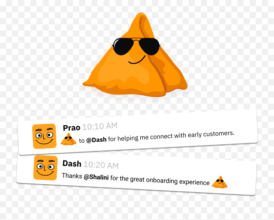 Send A Samosa - Earn Some Karma Samosabot By Threado Language Png,Slack Bot Icon