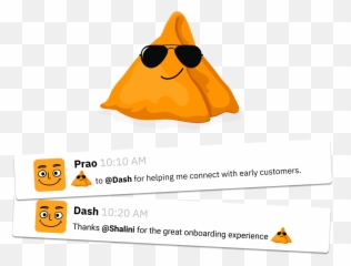 Send A Samosa - earn some karma SamosaBot by Threado Language png