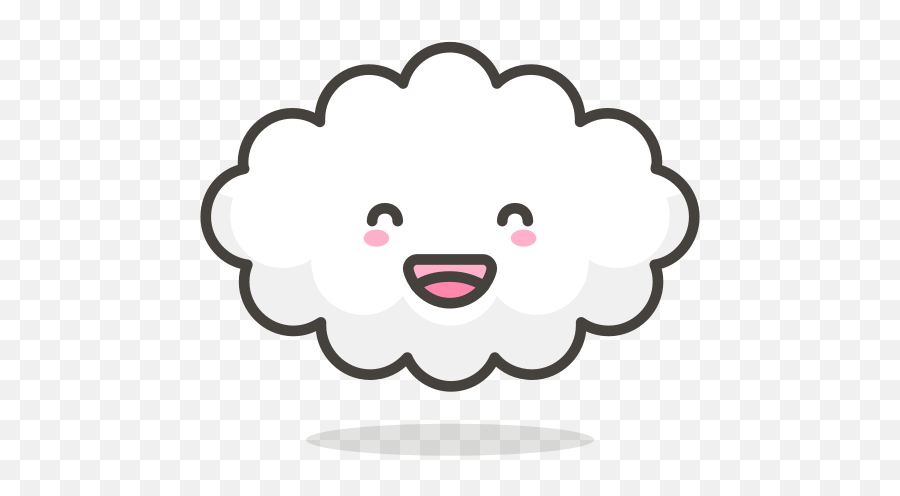 Cloud Cloudy Happy Funny Free Icon - Iconiconscom Cloud Funny Png,Funny Icon Pics