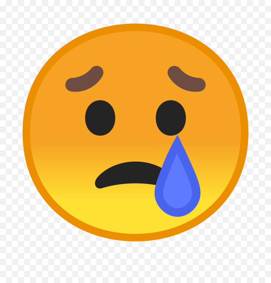 Crying - Sad Face Emoji Png,Sad Face Transparent