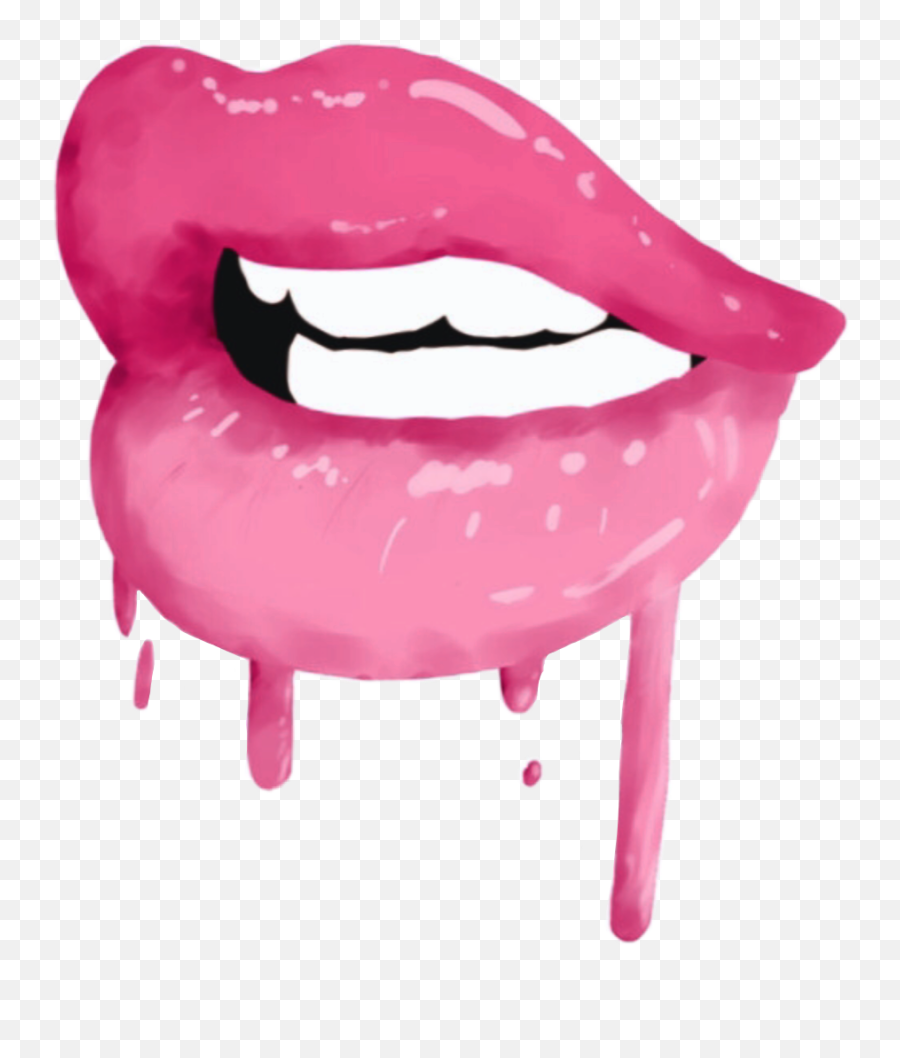 Lips Drawing Cartoon Free Download - Pink Lips Sticker Png,Lip Print - free transparent png images - pngaaa.com