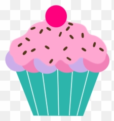 Library Of Cupcake Sprinkles Jpg Black And White Download - Transparent Background Cupcake Clipart png