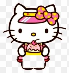 Birthday Hello Kitty Sticker Clipart - Full Size Princess png