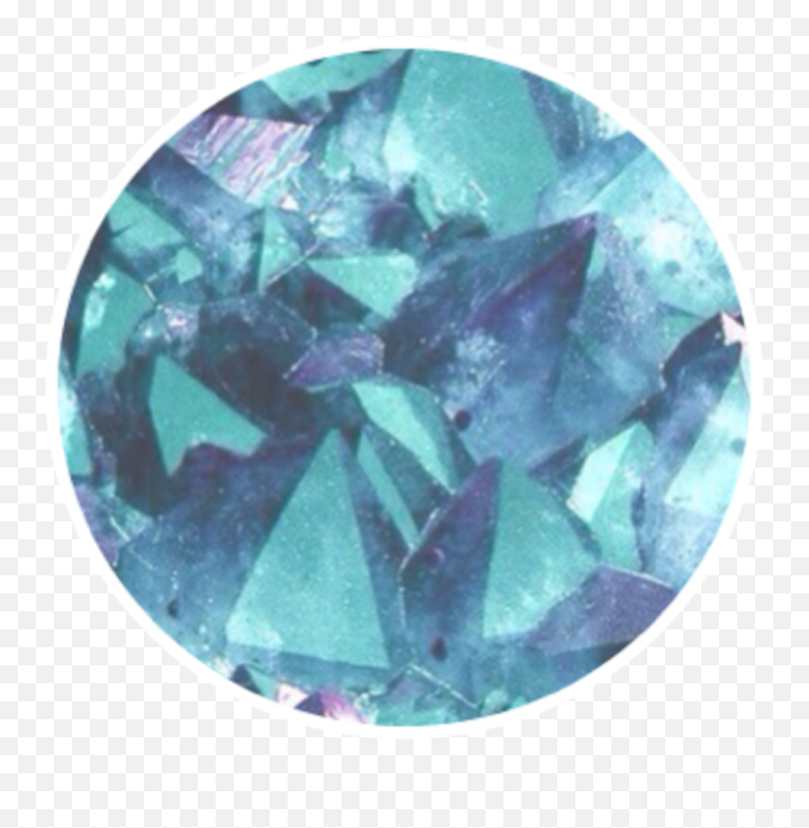 Teal Green Cute Crystals Crystal Background Icon Png