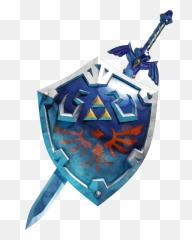 The Legend Of Zelda Logo Transparent Png 219232 Yandere - Legend Of Zelda Master Sword And Shield